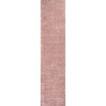 Haze Solid Low-pile Area Rug Pink